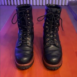 Chippewa Baldor Black Logger 8 Boots